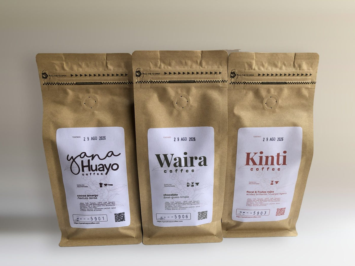 YANAHUAYO TRIO  |  Yanhuayo, Waira, and Kinti (3 Bags of 250g Each)