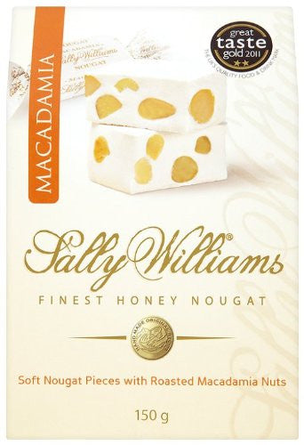 Sally Williams Honey Nougat Pieces with Macadamia Nuts - RudiGourmand