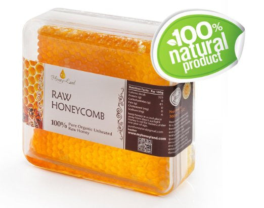 Honey Land 100% Pure Raw Unfiltered Honeycomb - RudiGourmand