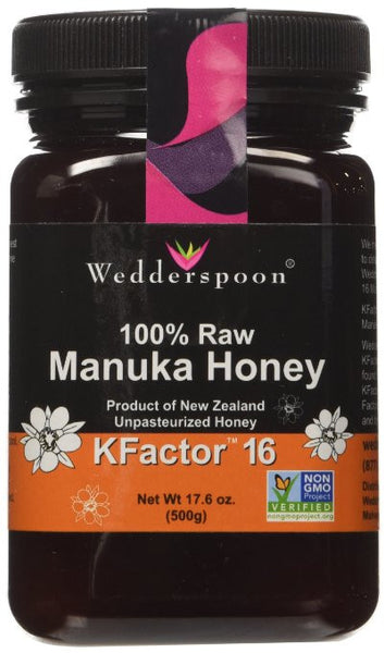 Wedderspoon 100% Raw Manuka Honey KFactor 16 - RudiGourmand