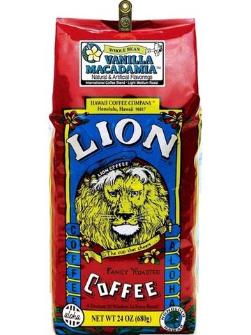 Lion Vanilla Macadamia Flavored Coffee (24 oz) - RudiGourmand