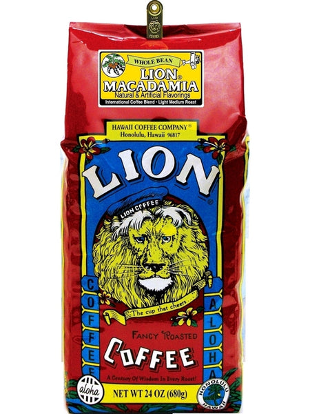 Lion Macadamia Flavored Coffee (24oz) - RudiGourmand
